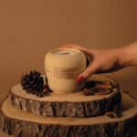 'Gingerbread Latte' Rounded Handmade Candle