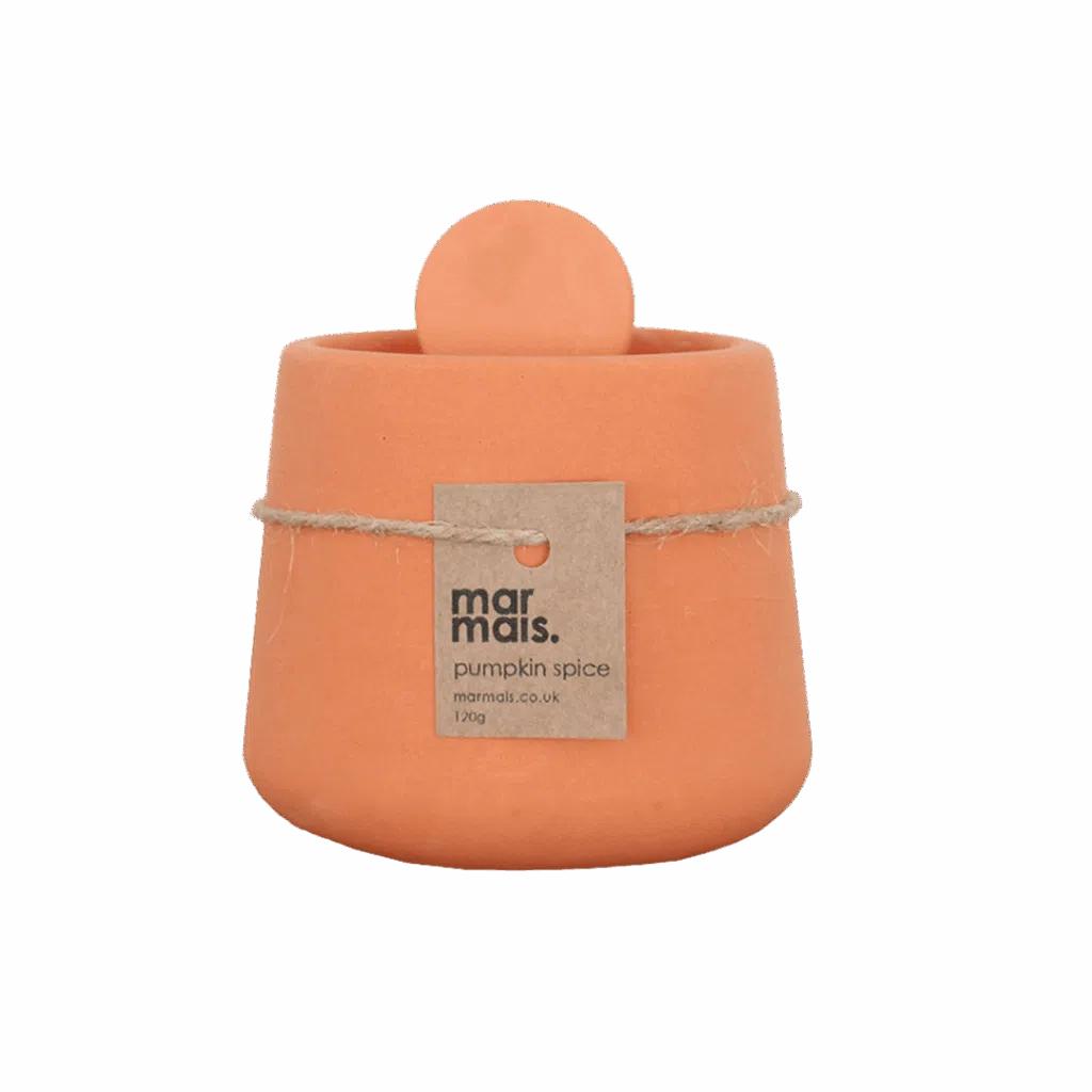 Spiced Pumpkin Orange Toned Handmade Candle