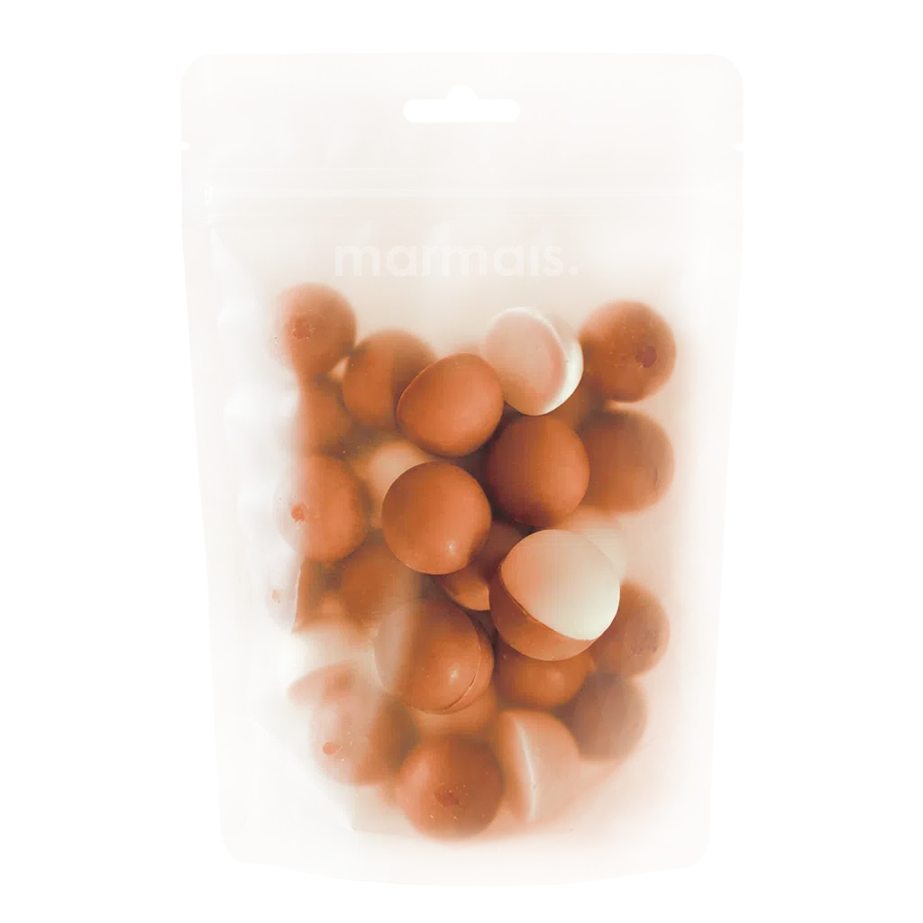 Amber & Sweet Orange 100g wax melts pouch made with rapeseed and coconut wax